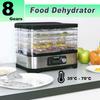 220V 5Trays Food Dryer Dehydrator Household Food Dehydrator with Digital Timer And Temperature Control for Fruit Vegetable Meat Beef