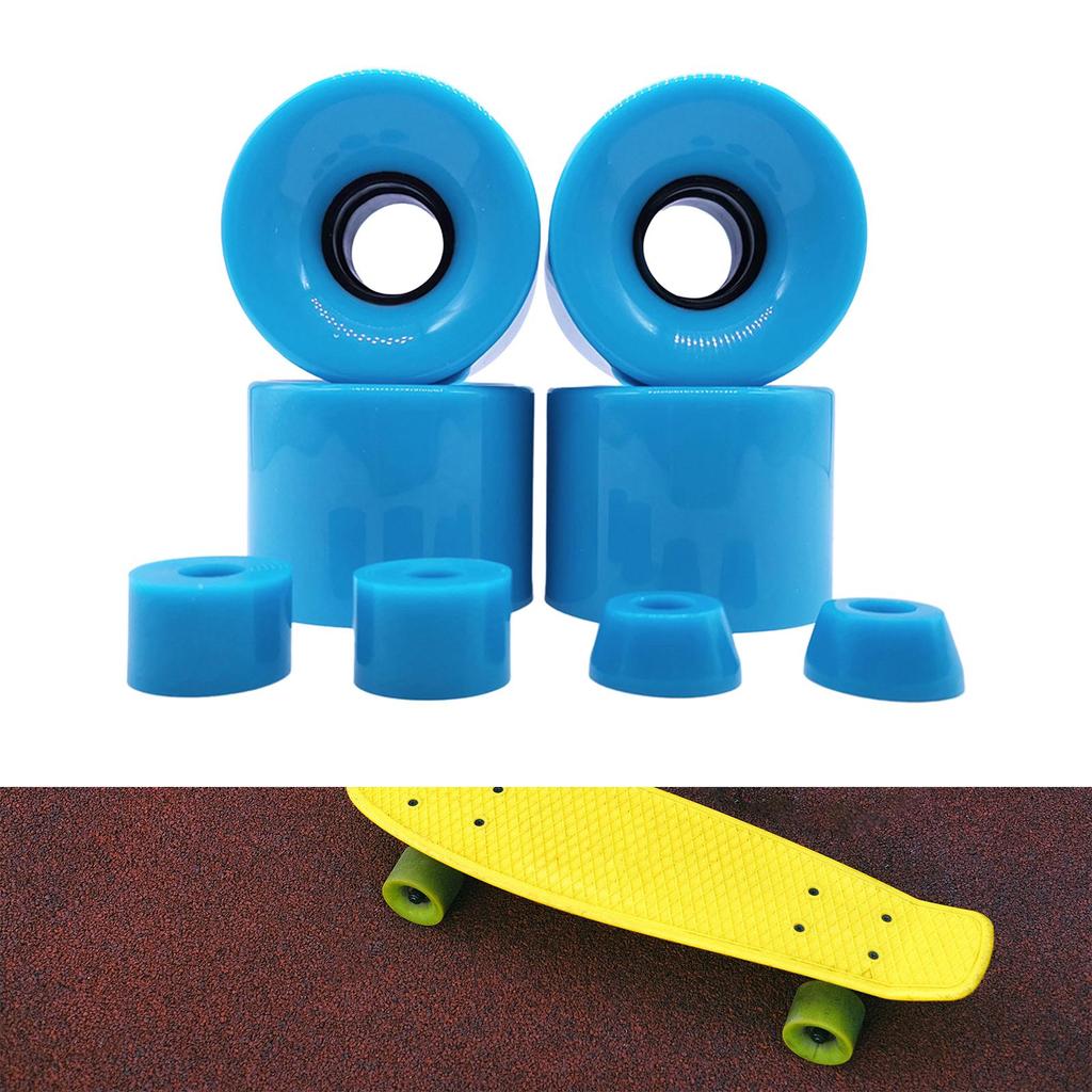 4Pcs Skateboard Wheels Replacement Durable 78A Hardness Cruising Wheels Roller for Downhill Street Cruising All Terrain Off Road