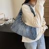 Vintage Denim Women Totes Brand Fashion Causal Shoulder Bag Large Capacity Female Shopper Hobo Armpit Bag CLE