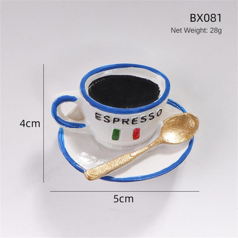 3D Food Model Fridge Magnets Creative Cartoon Simulation Food Bread Egg Milk Refrigerator Magnetic Sticker Message Holder Decor