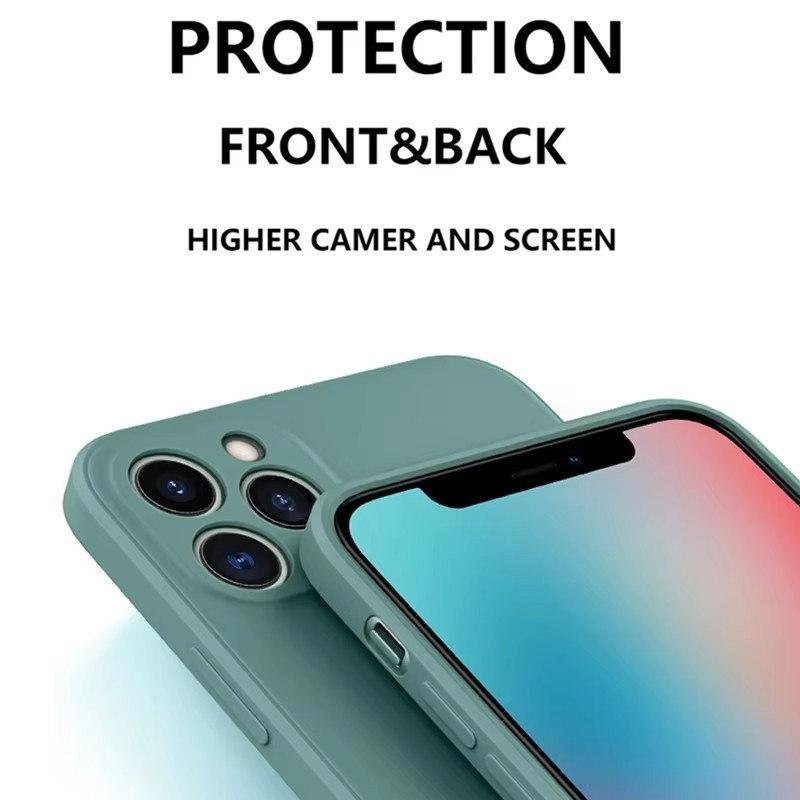 Роскошный жидкий силиконовый чехол для iPhone 16 15 13 12 11 14 Pro Max 15 Plus XR XS однотонный защитный чехол от падений и столкновений