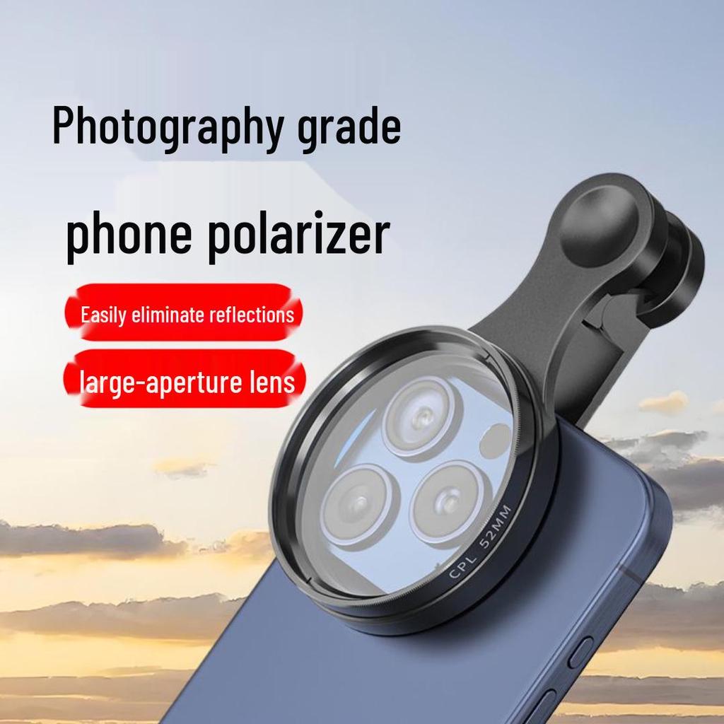 52mm Universal CPL Polarizing Filter for High-Definition Mobile Photography