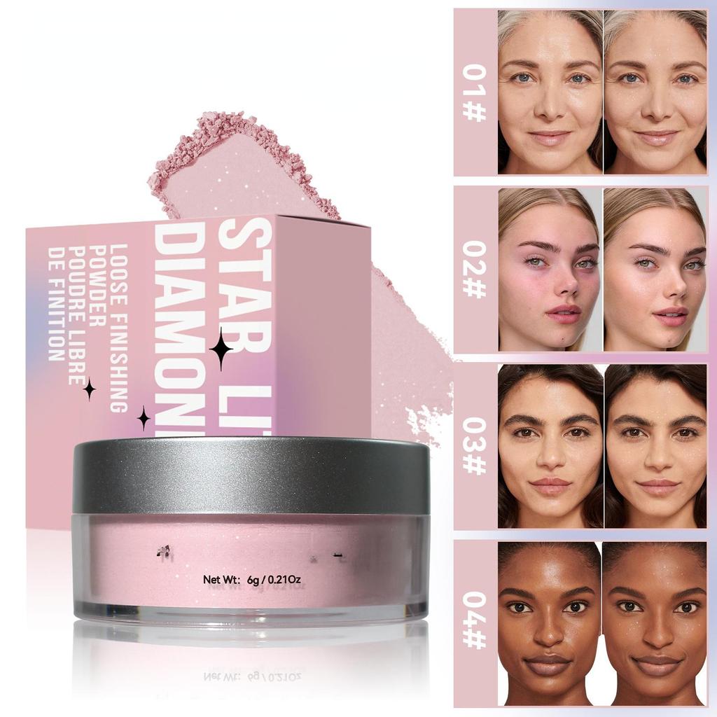 Шелковистая рассыпчатая пудра с контролем жирности, осветляющая водостойкая матовая пудра с бриллиантовой оправой, пудра для макияжа