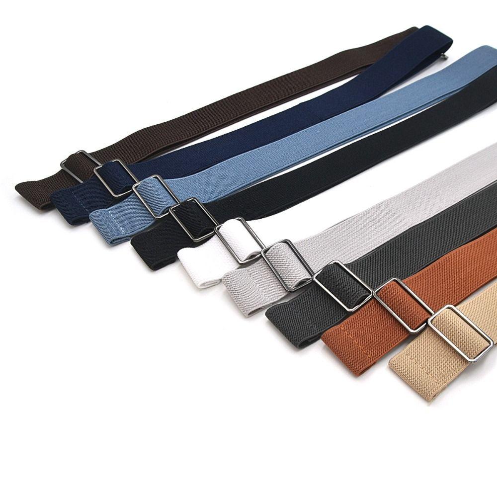 Невидимый регулируемый пояс на талию, универсальная тонкая эластичная лента, модный эластичный пояс для женщин