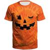 Funny Halloween Pumpkin T-shirt Men 3D Printed Fashion Round Neck T Shirts Tops Men Short Sleeve Summer Oversized Tee Shirt