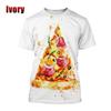 Funny Pizza 3D Printed T Shirts For Men Women Casual Delicious Food Graphic Short Sleeve Harajuku Streetwear Tops Tee Shirt