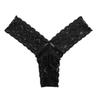 Женские трусы с низкой посадкой и бесшовным декором бантом, прозрачные кружевные сексуальные стринги