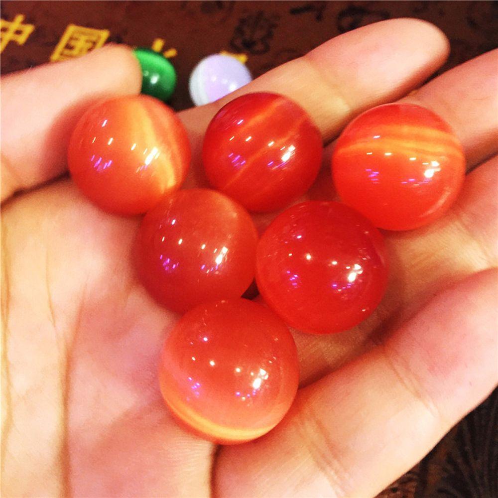 Ball Colorful Marble Games Cat's Eye Stone Glass Marbles Colorful Cat Eye Sphere Glass Ball Toys