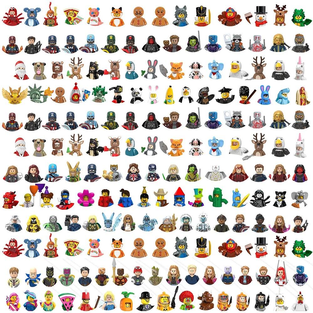 Дисней Горячий 3D мини Набор моделей персонажей супергероев Мстителей Строительные блоки Сборные игрушки Подарки на день рождения детям Мальчикам Девочкам