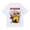 One-Punch Man Сайтама Смешная Пародия Нокаут Манга Графическая Футболка Белая Унисекс Оверсайз Повседневная Аниме Уличная Одежда Футболка