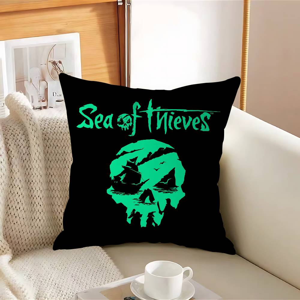S-SeaS Of T-Thieves Наволочка со логотипом, съемная, моющаяся, чехол для подушки – мягкий лен для любого сезона