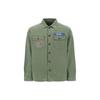 Polo Letter Single-Breasted Long Sleeve Shirt Men Shirts Green 710908715OLOVE