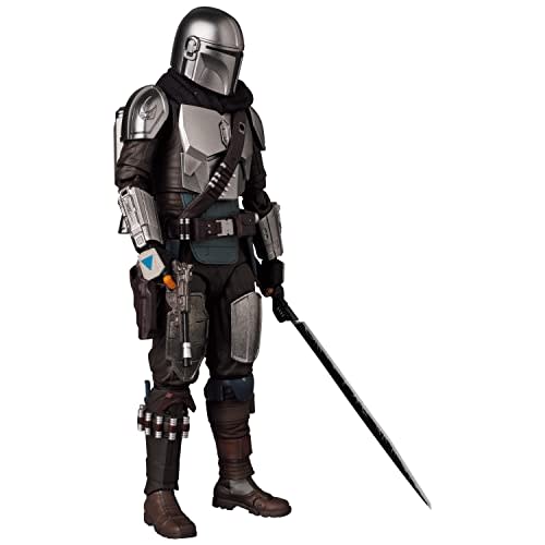 Medicom Toy MAFEX No. 200 The Mandalorian Ver. 2.0 Action Figure, Approximately 160mm Tall, Non-Scale, Pre-painted
