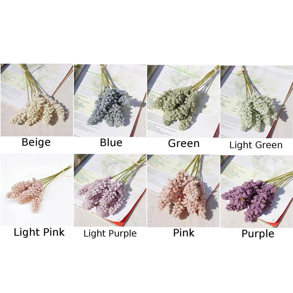 6pcs Artificial Dried Flowers Blossom Bouquet Bunches Home Garden Decoration