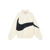 Swoosh Logo Print Woven Jacket Long Sleeve Men Jackets Coconut-Milk FB7878-113
