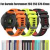Двухцветный силиконовый ремешок для часов Garmin Forerunner 265 255 Music 570 47 мм/Venu 4 3 2 45 мм/Vivoactive 4 SmartWatch