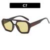 Retro Double Beam Sunglasses Woman Brand Designer Glasses New Ins Fashion Personalized Gradient Eyewear Men Eyeglasses UV400