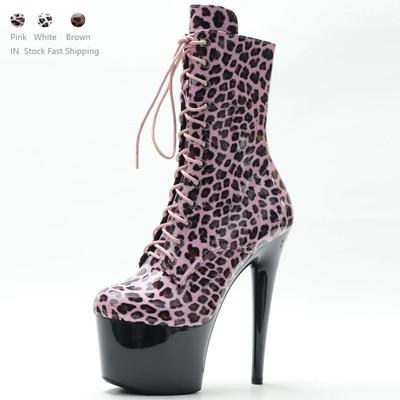 Новые ботильоны Lepaord на платформе со шнуровкой для экзотических танцев на высоком каблуке-шпильке 7 дюймов, размер 36-43