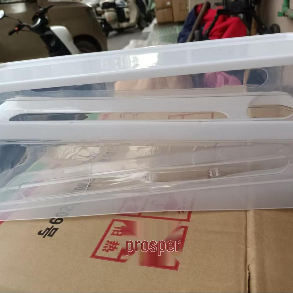 Stackable Double-Layer Automatic Egg Refill Box for Refrigerator Side Door