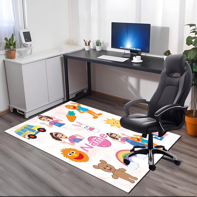 Custom Name Ms. Rachel Printed Carpet, for Office Chair Living Room Bedroom Kitchen Room Decor Gifts.