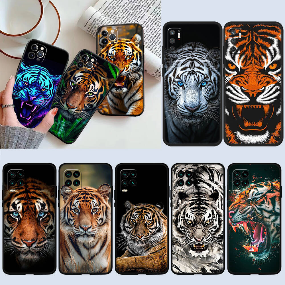 Animal Tiger Phone Case for Redmi Note 12 12S 12C 13 13C 13R 14 14S 14R 14C 11A 13X A3 A3X A4 A5 Pro Max Plus