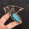 Тибетская бирюза ожерелье Ожерелье, обмотанное медной проволокой Ручные медные украшения Регулируемая цепочка Ожерелье с драгоценными камнями Подарки для мамы