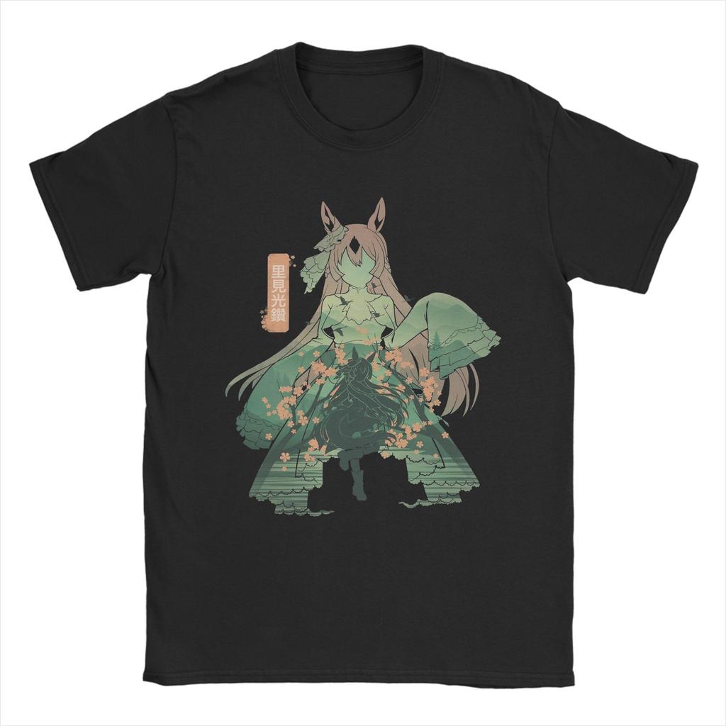 Silence Suzuka Uma Musume Аниме Футболки Унисекс Хлопок Смешные Футболки Круглый Вырез Футболка Короткий Рукав Одежда 6XL