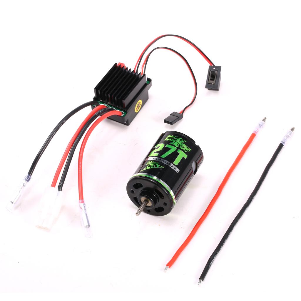 540 Brushed Motor RC Crawler Motor 27T and 60A ESC RC Car ESC Brushed Electric Speed Controller