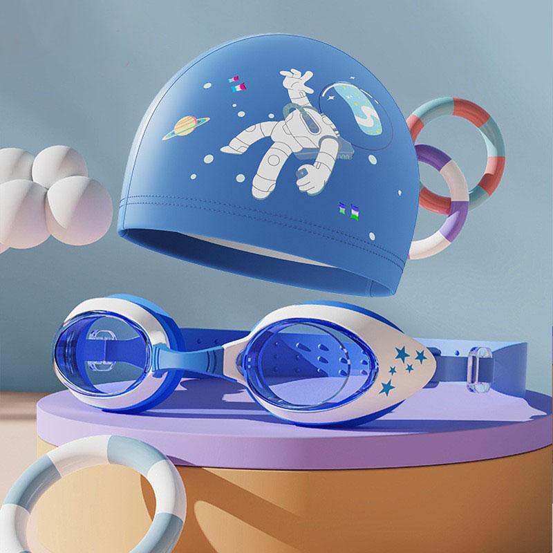 Детские очки для плавания Водонепроницаемые и с защитой от запотевания Высокочеткие Мультяшные Профессиональные очки для плавания для мальчиков и девочек