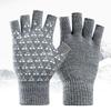 Acrylic Half-finger Gloves for Men and Women In Autumn and Winter