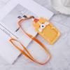 School Office Supplies Name Card Work Card Silicone ID Badge Card Holder with Rope Protector Cover