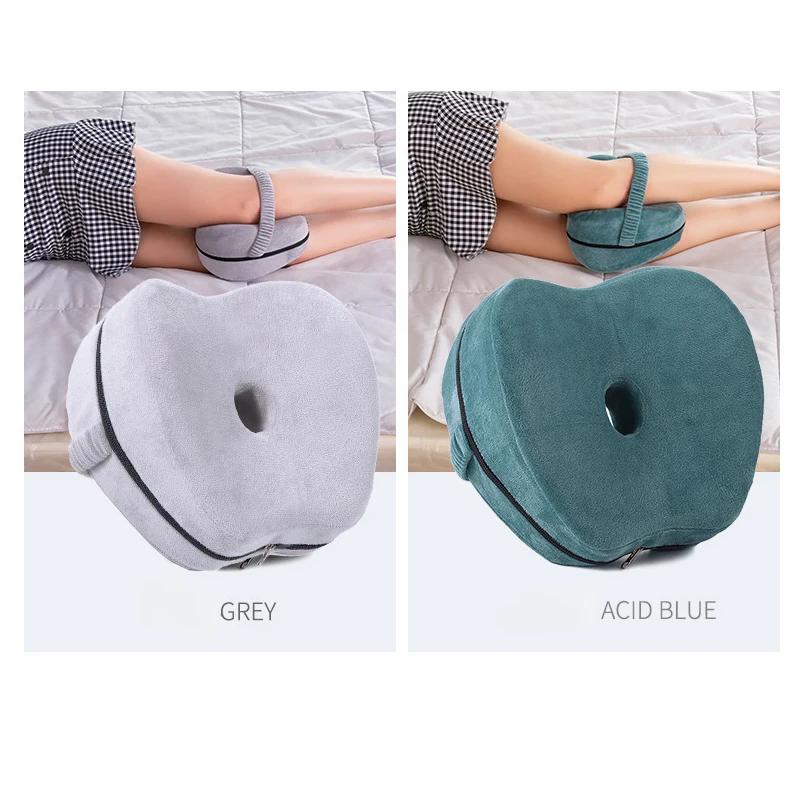 Подушка для ног Apple clamp Ортопедическая подушка Home Медленно восстанавливающаяся хлопковая дышащая подушка для колена Подушка для ног для сна на боку
