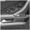Carbon Fiber Car Interior Door Handle Panel Trim Cover For Volkswagen VW Magotan Arteon Window Control Panel Sticker