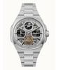 The Spirit Moon Phase Stainless Steel Silver Skeleton Dial Automatic I15802 Men's Watch