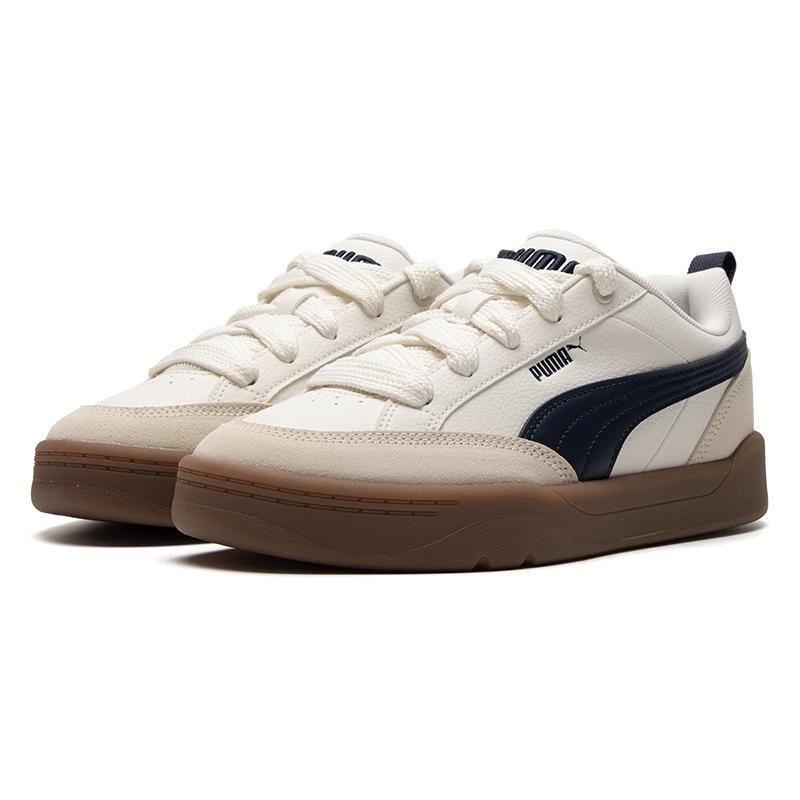 Puma Park Lifestyle Series Универсальные Повседневные Легкие Удобные Прочные Низкие Кеды для Скейтбординга Унисекс Кроссовки Белые Синие 397262-07