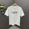 Summer High Quality 100% Cotton Graffiti Short Sleeve Men Korean Style Loose Men's Half Sleeve T-shirt Multi-functional