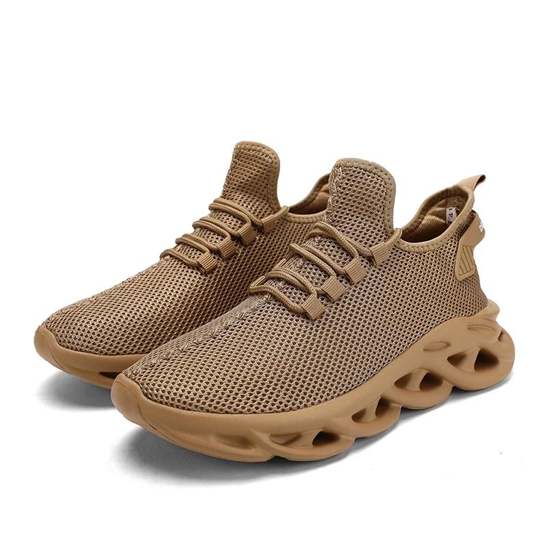 Летние мужские кроссовки для бега, спортивная обувь для ходьбы на открытом воздухе, легкие и дышащие кроссовки для мужчин, тренировочная обувь