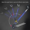 1.7M/2.1M/2.4M New Stainless Steel Thickened Telescopic Fishing Rod Bracket Fishing Rod Dual Purpose Bracket Fishing Rod Holder