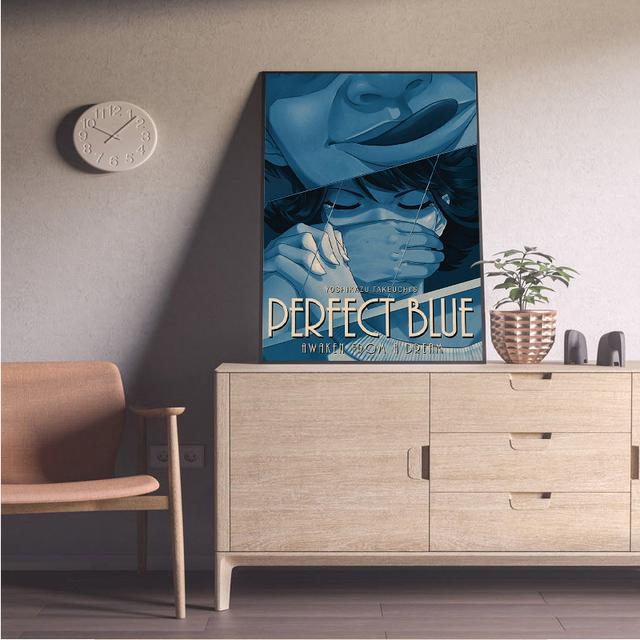 Perfect Blue Cartoon Poster Printing Japanese Cartoon Image Retro Room Home Bar Cafe Decoration Aesthetics