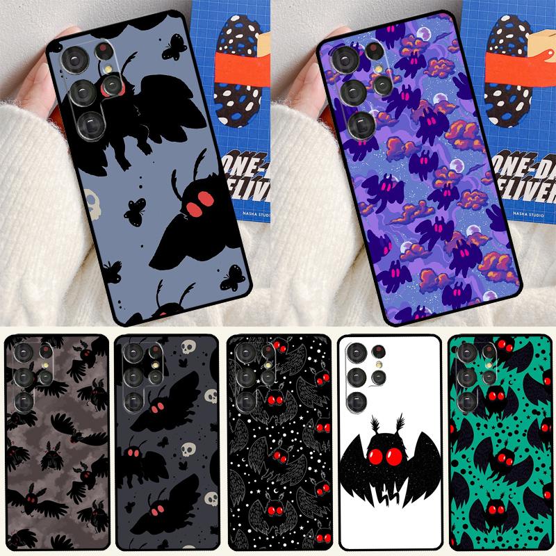 Mothman Night Grey Fundas For Samsung Galaxy S23 S20 FE S21 Ultra Note 20 Note 10 S8 S9 S10 Plus S22 Ultra Case