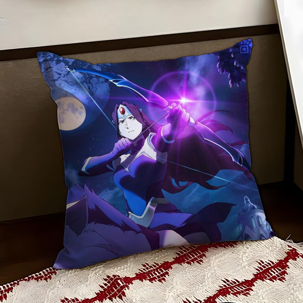 Game Cool DDota 2 Cushion Cover Reversible Soft Durable Pillow Cover Home Car MultiScene Use for Daily Comfort