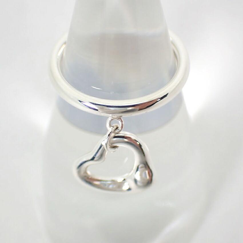[Б/у] Кольцо TIFFANY 925 Открытое сердце / Размер 7 / j9-3