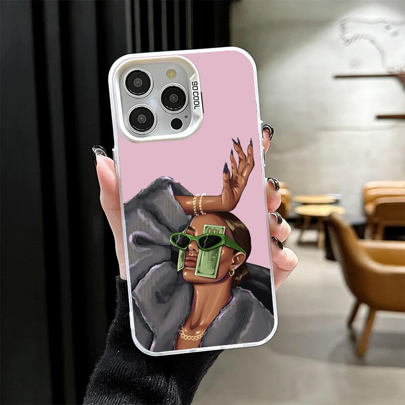 Чехол для телефона Girl Boss Lady Pink Soft для iPhone 15 16 17 Pro Max 17Air 16E 14 Plus 13 12 Mini Ударопрочный Чехол Задняя Панель