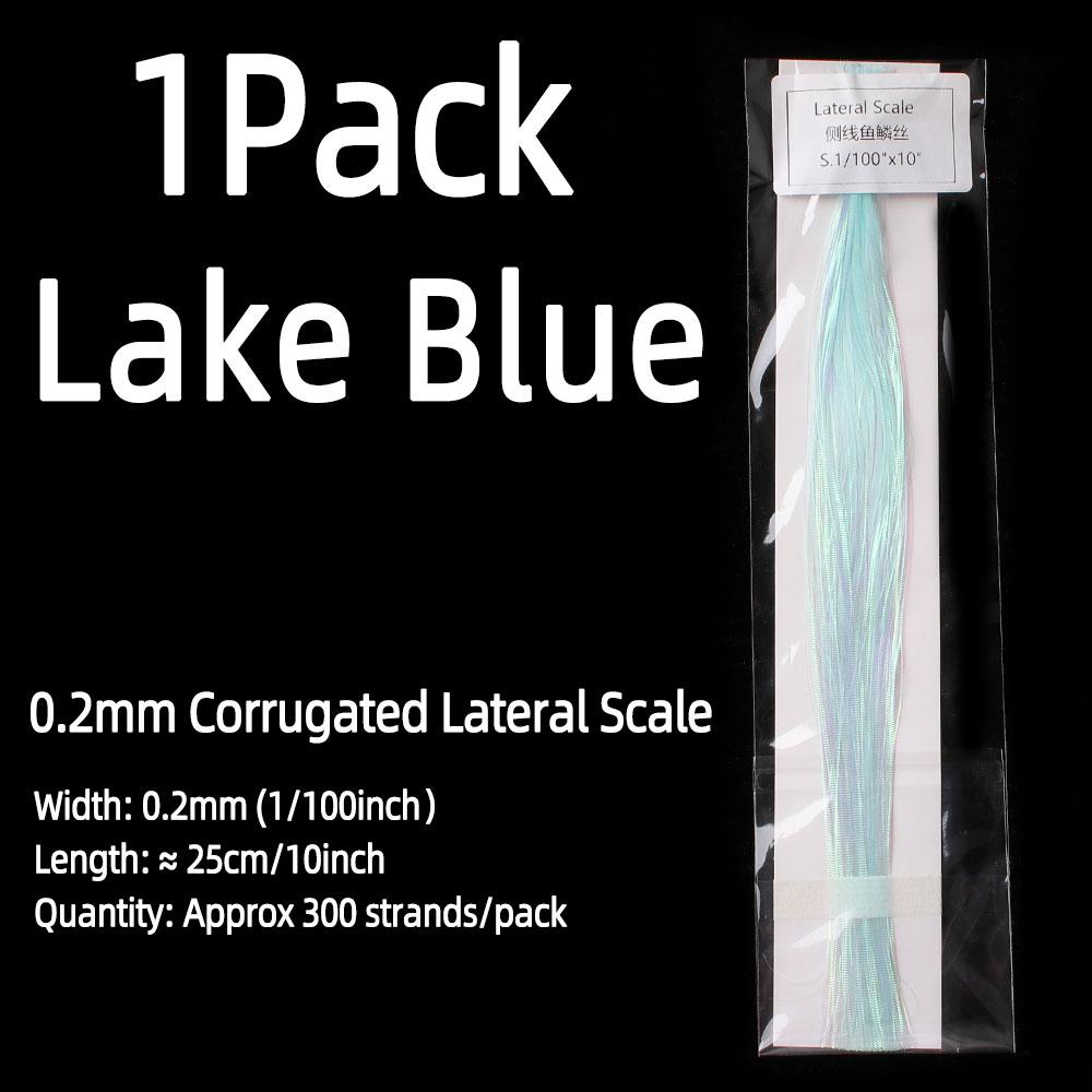 0.2mm Fly Tying Corrugated Lateral Scale Strands Saltwater Flashbou Bucktail Spinnerbait Fishing Lure Bait Tying Material