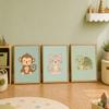 Nursery Animal Wall Art Cute Wildlife Canvas Painting Nordic Poster Print For Kids Bedroom Wall Decor