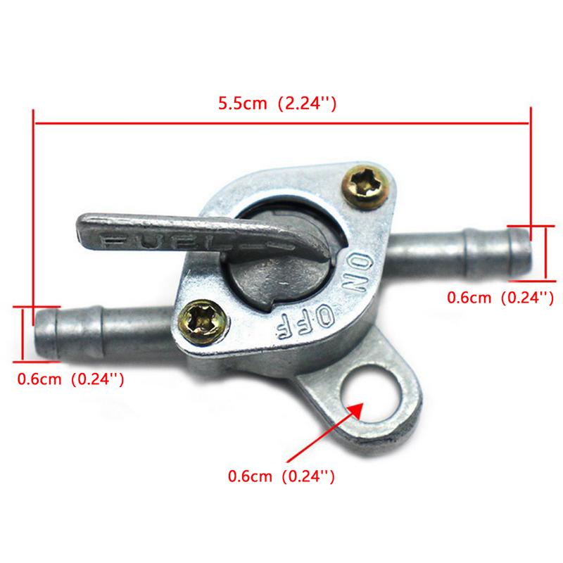 Универсальный 6-миллиметровый встроенный спускной кран для бензинового топлива мотоцикла/квадроцикла/газонокосилки