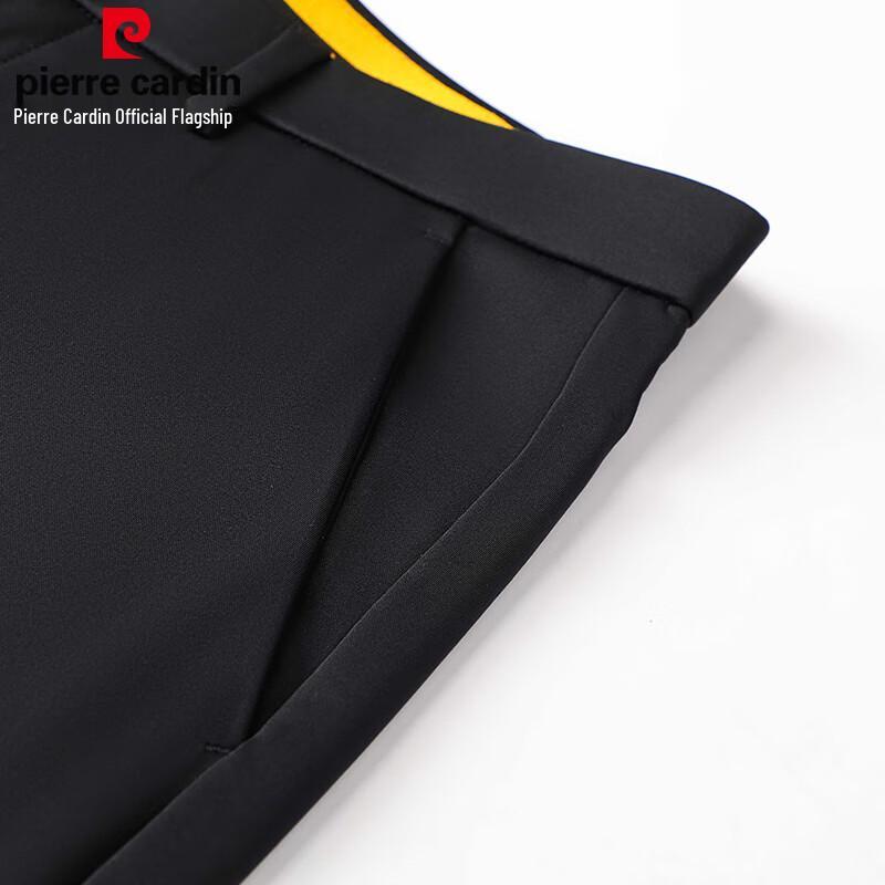 Pierre Cardin Мужские плотные эластичные прямые брюки из смеси шелка-туссанти с защитой от морщин