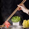 1 пара палочек для еды, термостойкие пищевые нескользящие расширенные деревянные палочки для сбора еды, бытовые палочки для жарки и кулинарии