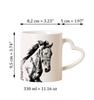 Mustang – Cup with a horse, a cute cup with a heart-shaped handle | Art-Dog