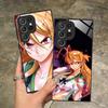 Чехол для телефона Highschool Rei Miyamoto для Samsung Galaxy A56 55 54 53 52 51 36 35 34 23 16 15 5G Стеклянный Цветной Чехол Роскошный Чехол